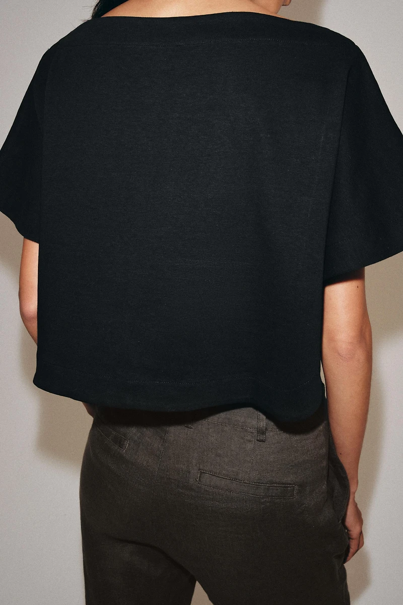 TOP COURT EFFET CAPE