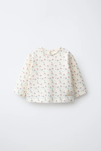 T-SHIRT IMPRIMÉ PETITES MAISONS