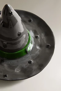 CHILDREN'S WITCH HAT CERAMIC PLATE