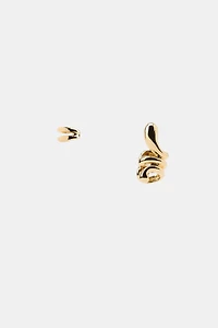 PACK OF EAR CUFF HOOP EARRINGS