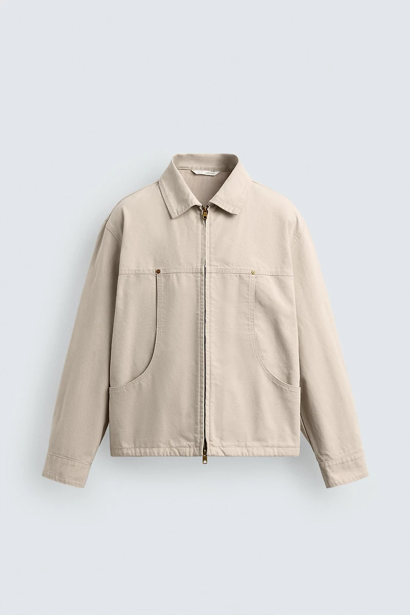 BLOUSON COUPE DÉCONTRACTÉE AVEC POCHES