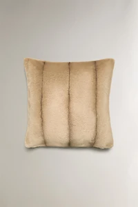 OMBRÉ FAUX FUR THROW PILLOW COVER