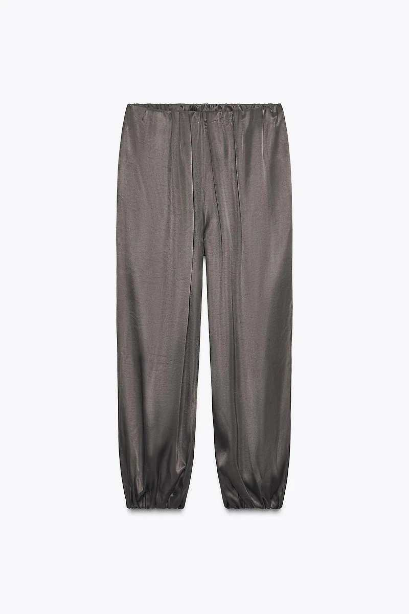 SATIN BALLOON PANTS