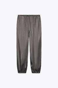 SATIN BALLOON PANTS