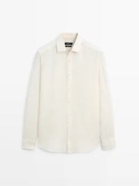 100% linen regular fit shirt