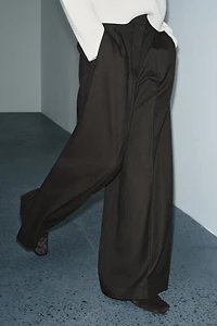 PLEATED WIDE LEG PANTS ZW COLLECTION