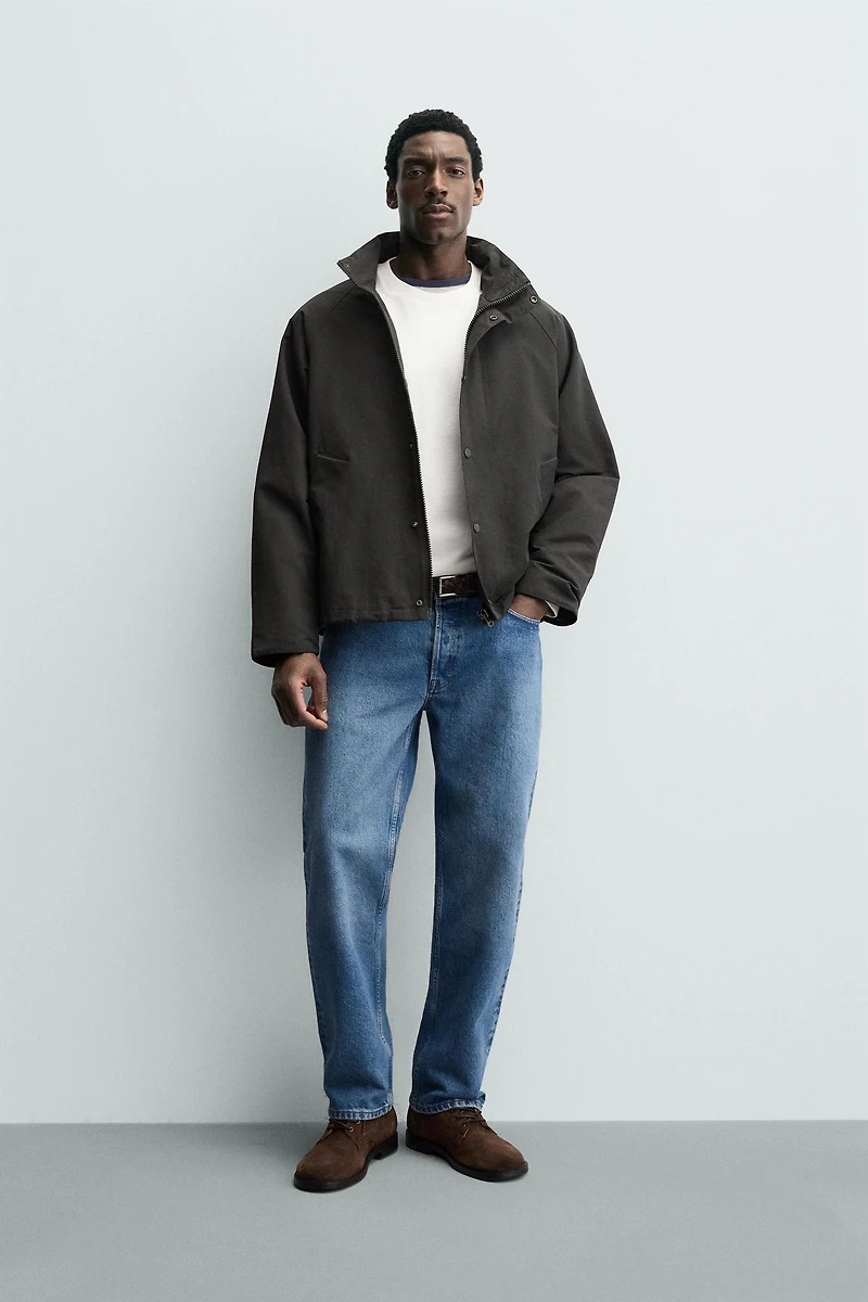COTTON BLEND TECHNICAL JACKET
