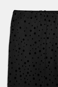 SWISS DOT MIDI SKIRT