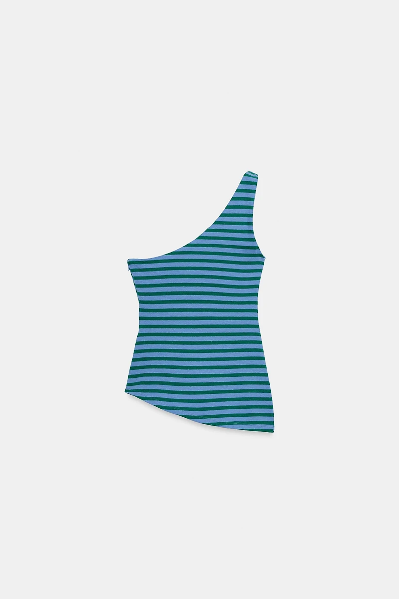 ASYMMETRIC STRIPED TOP