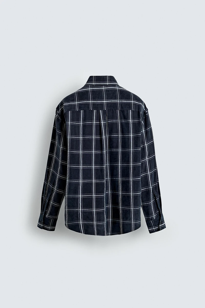 PLAID FLUID SHIRT
