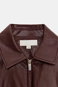 BLAZER EN MATIÈRE SYNTHÉTIQUE
