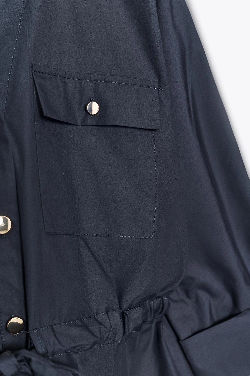 POPLIN SAFARI SHIRT