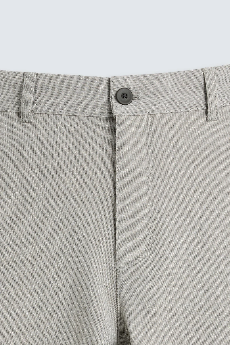 TEXTURED STRETCH PANTS