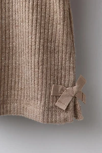 T-SHIRT CANNELÉ BRILLANT LACETS