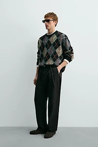 PULL LOSANGES 100 % CACHEMIRE AARON LEVINE X ZARA