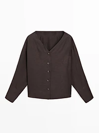 Blouse fluide avec boutons