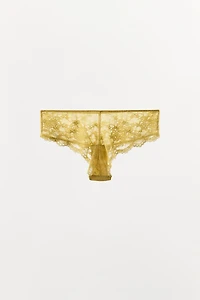 HIGH-WAISTED LACE PANTIES