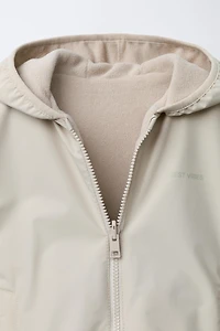 REVERSIBLE NYLON FLEECE JACKET