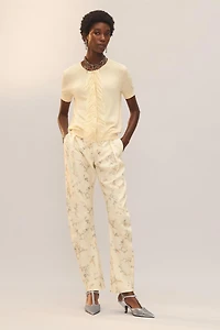 LIMITED EDITION SILK BLEND RUFFLED CARDIGAN