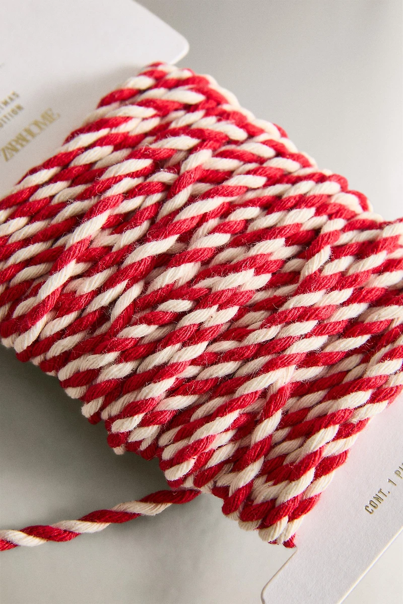 CORDON CADEAUX DOUBLE COULEUR NOËL