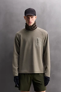 WAFFLE TEXTURED POCKET T-SHIRT