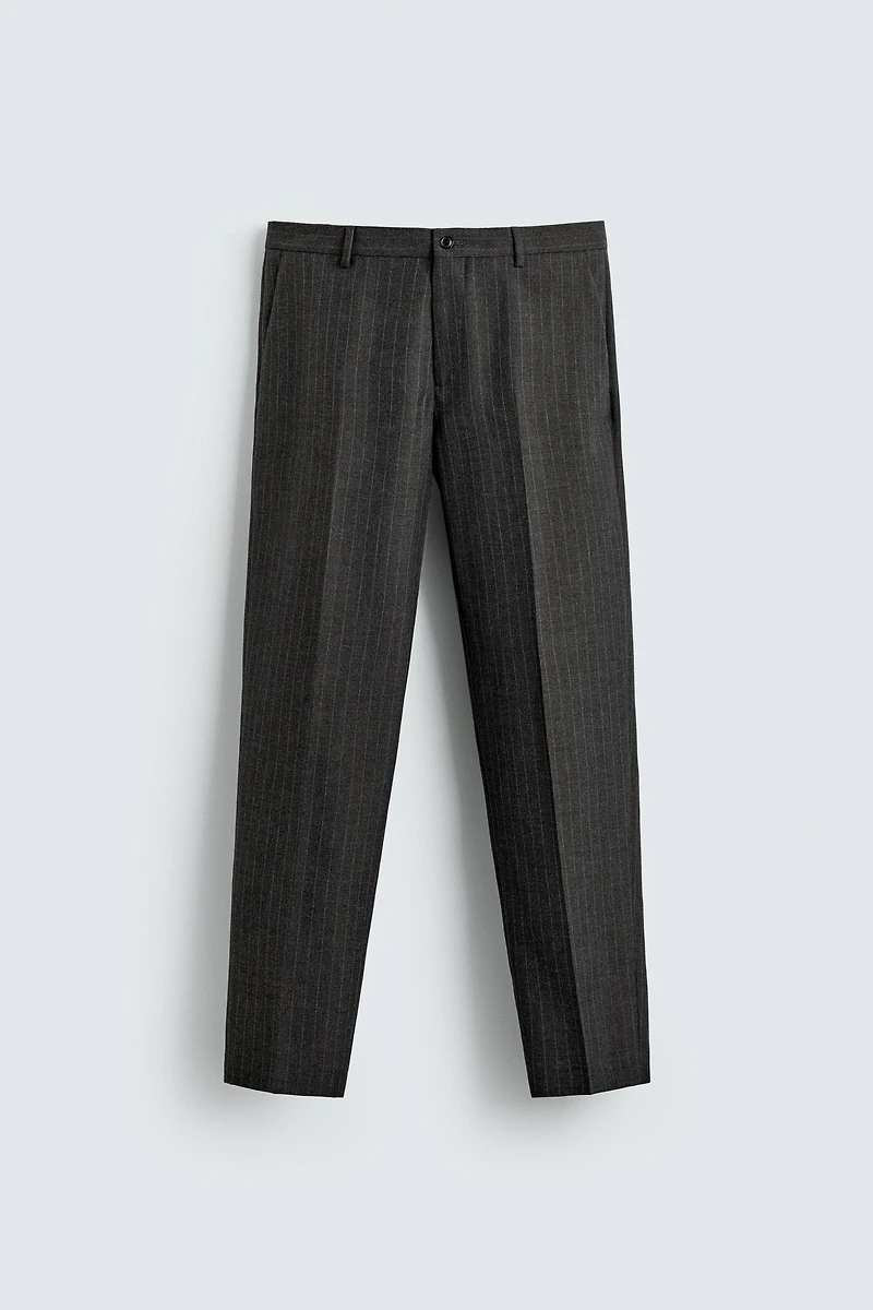 PINSTRIPE SUIT PANTS