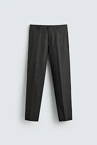 PINSTRIPE SUIT PANTS