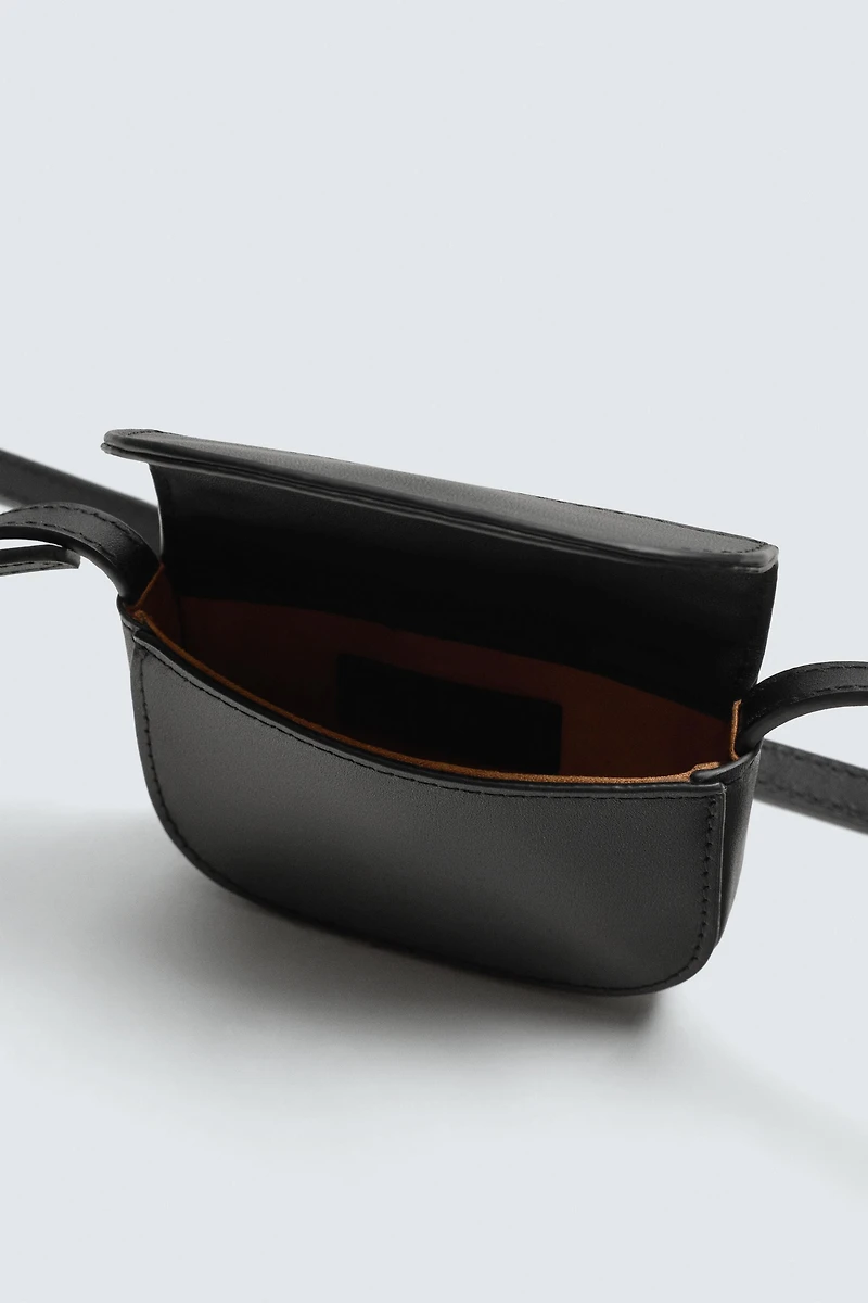 LEATHER MINI CROSSBODY BAG