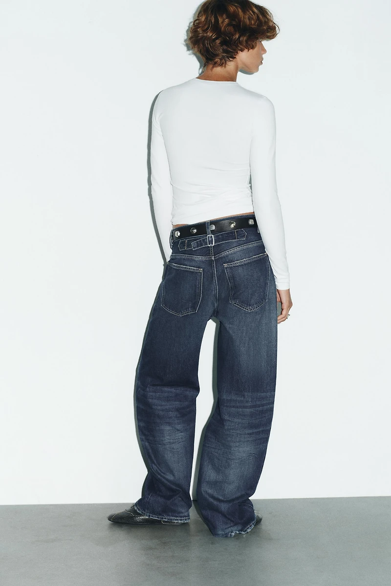 JEAN TRF DROIT LARGE TAILLE HAUTE