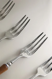 PACK OF ACACIA WOOD HANDLE BRUNCH FORKS (PACK OF 4)