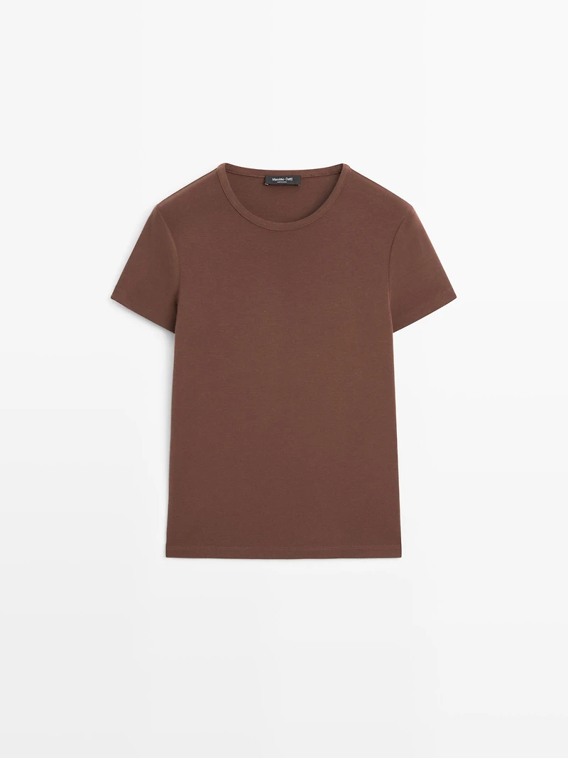 Lyocell blend short sleeve T-shirt