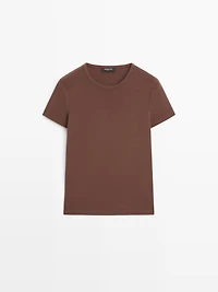 Lyocell blend short sleeve T-shirt