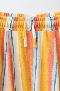 CLARA CEBRIAN © STRIPED TERRYCLOTH SHORTS