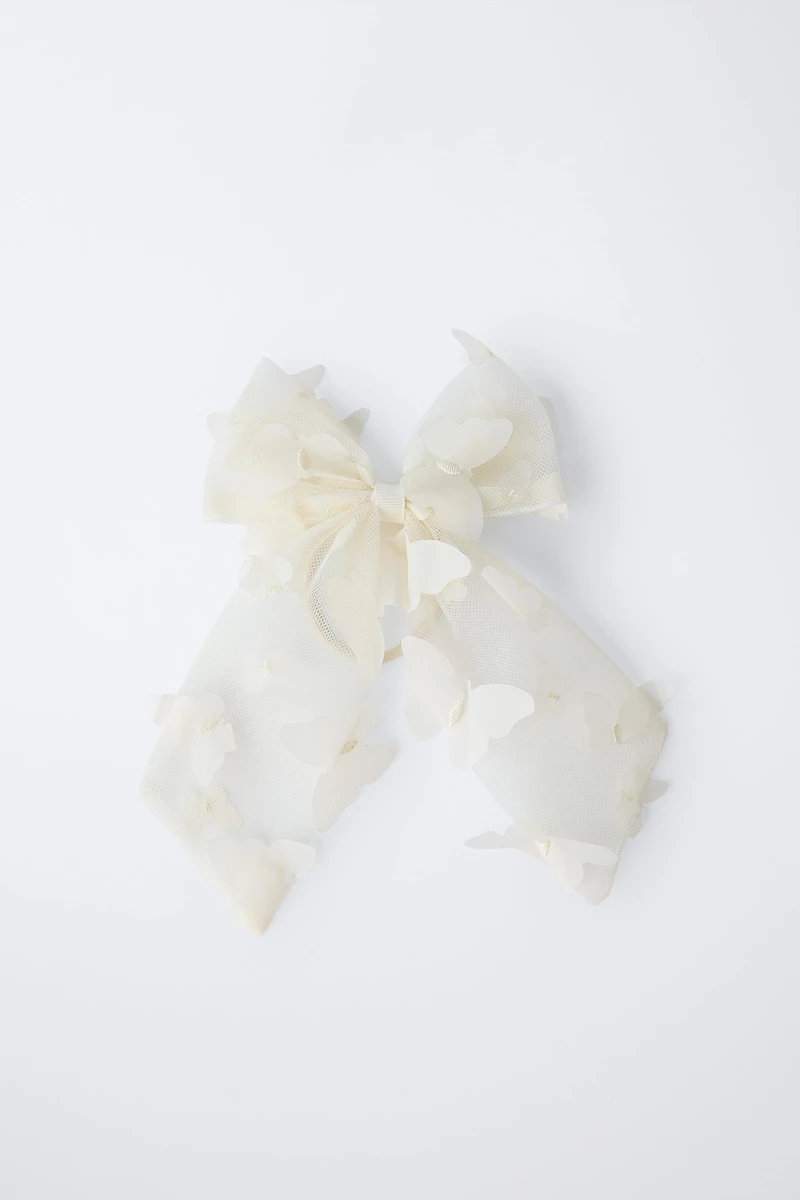 BUTTERFLY BOW BARRETTE HAIR TIE