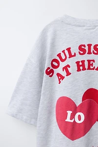 HEART PRINT T-SHIRT