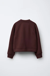 SPORTY JACKET WITH RAISED TEXT