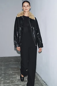 HIGH-WAISTED ZIPPER PANTS ZW COLLECTION