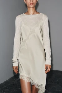 LONG SLEEVE T-SHIRT WITH LINEN