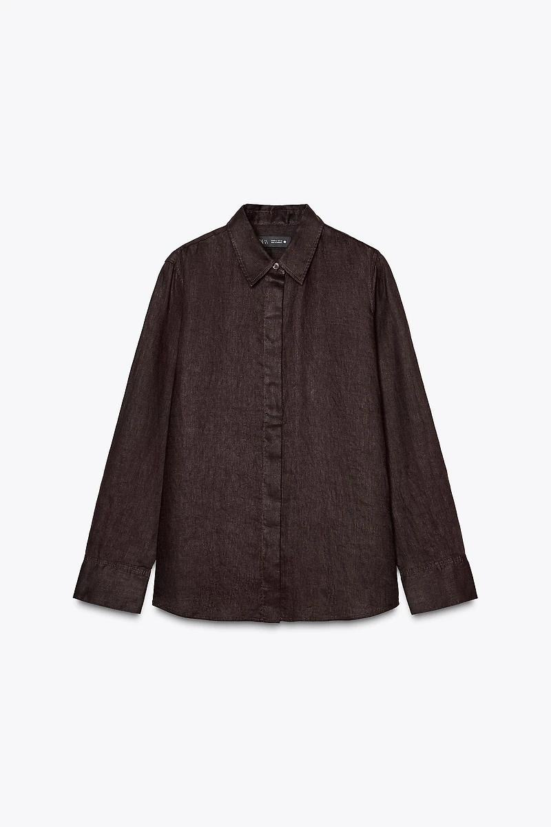 100% LINEN SHIRT ZW COLLECTION