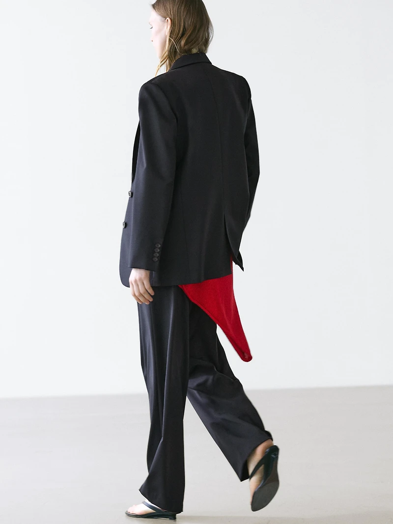 Blazer deux boutons 100 % laine extra-fine