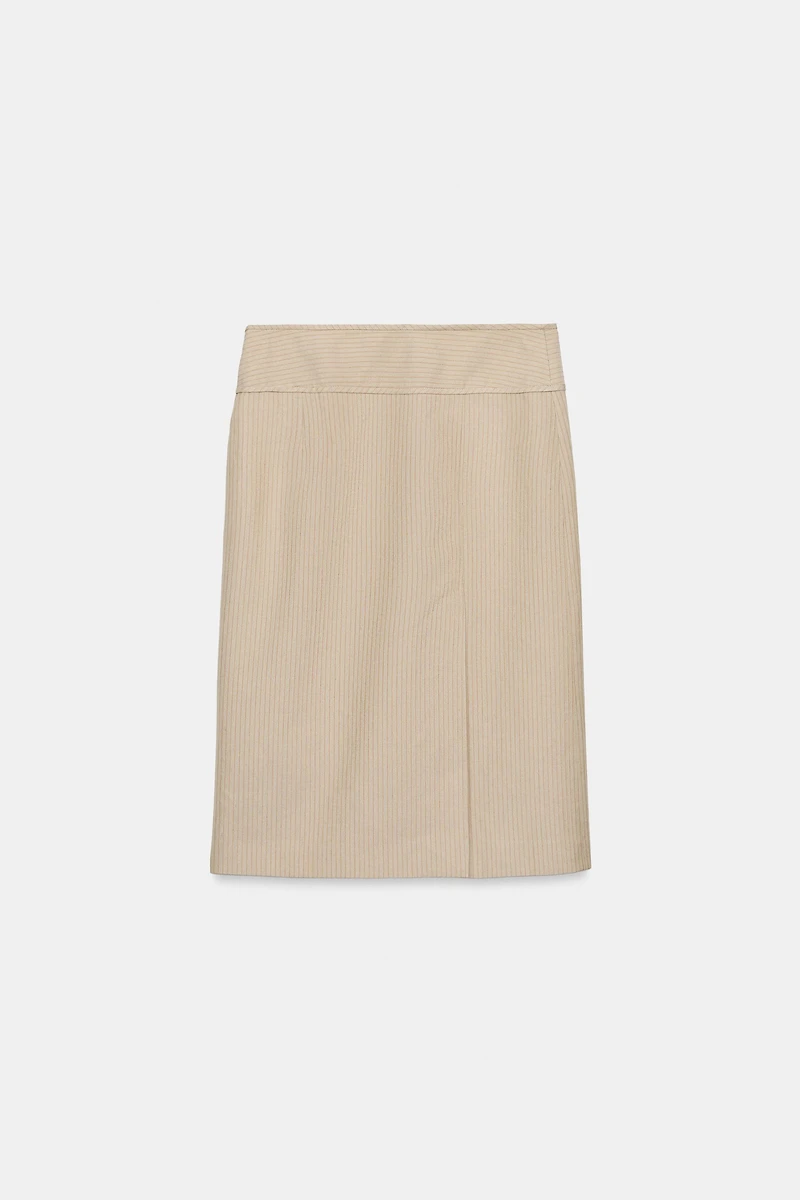 ZW COLLECTION STRIPED STRAIGHT SKIRT