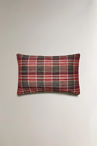 CHECK THROW PILLOW COVER