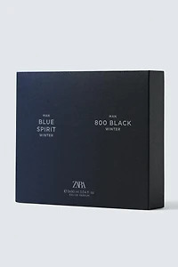 MAN 800 BLACK WINTER EDP + MAN BLUE SPIRIT WINTER EDP 2X90ML (3.04 FL.OZ)
