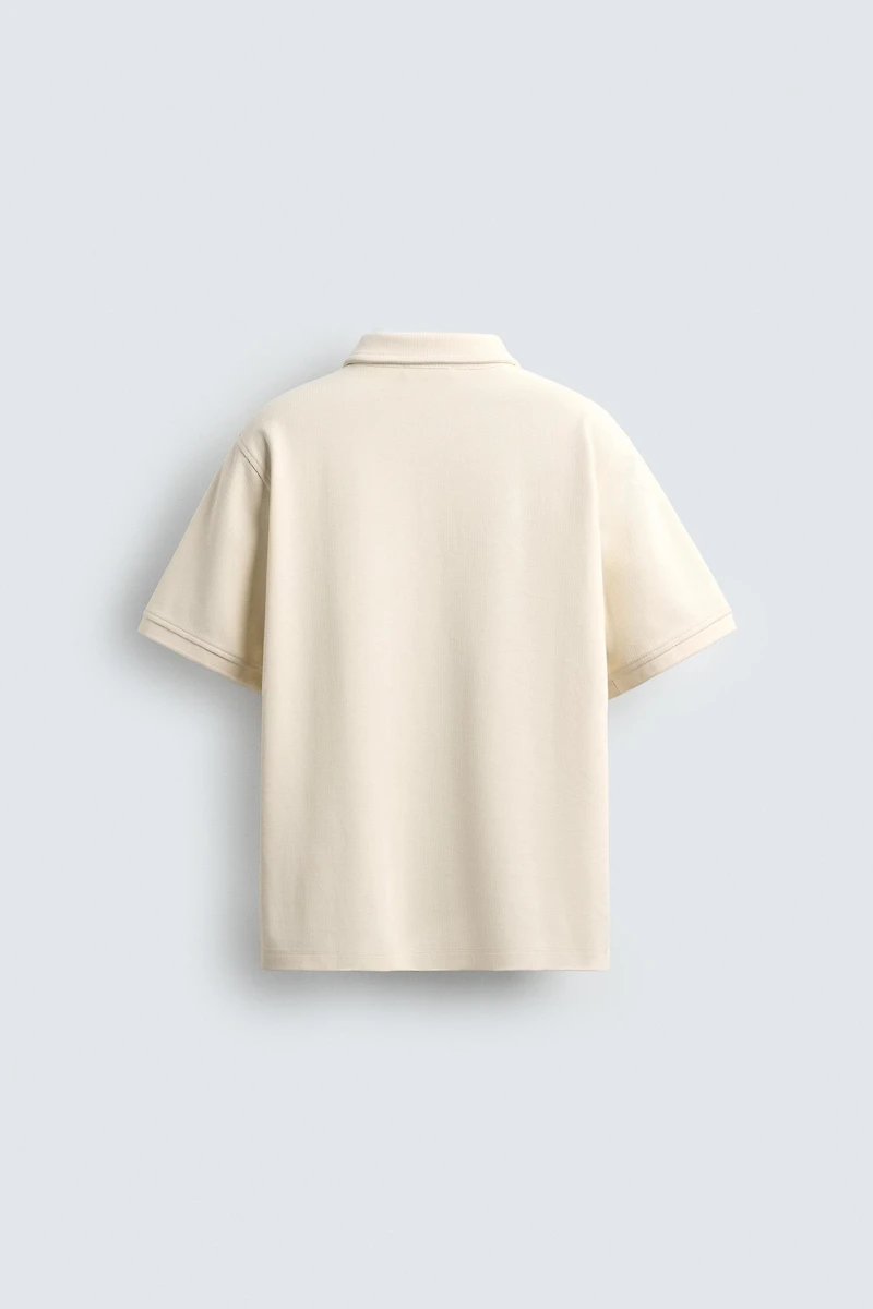 REGULAR FIT TEXTURED POLO