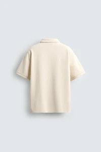 REGULAR FIT TEXTURED POLO