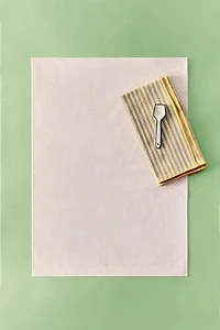 RESIN-COATED OVERLOCK PLACEMAT