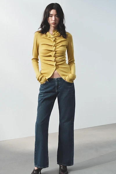 DRAPED KNIT JACKET