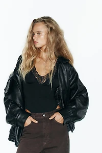 LACE POLYAMIDE BODYSUIT