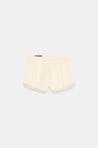 SATIN LACE SHORTS