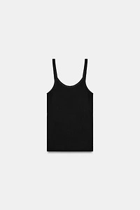 RIBBED STRAP TOP